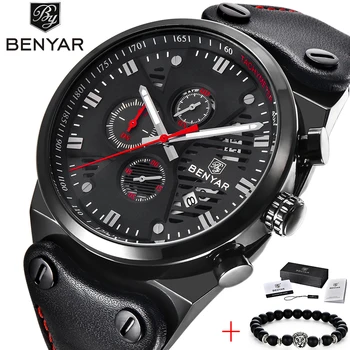 BENYAR Mens Watches Top Brand Luxury Quartz Watch Men Casual Leather Military Waterproof Sport Wristwatch Relogio Masculino 5110
BENYAR Mens Watches Top Brand Luxury Quartz Watch Men Casual Leather Military Waterproof Sport Wristwatch Relogio Masculino 5110