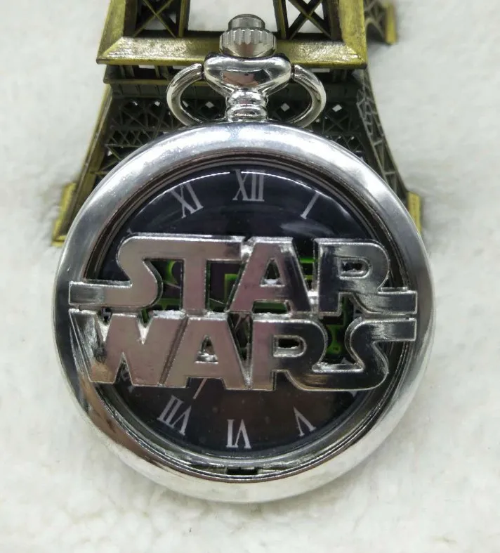 Antique Silver Star Wars Quartz Pocket Watch Vintage Retro Hollow Metal Case Flip Fob Chain Clock Pendants For Men Women Gifts
Antique Silver Star Wars Quartz Pocket Watch Vintage Retro Hollow Metal Case Flip Fob Chain Clock Pendants For Men Women Gifts