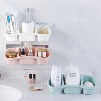 Punch-free Paste Wall Hanging Bathroom Shelf Toilet Dressing Table Cosmetic Storage Organizer Plastic Storage Rack
Punch-free Paste Wall Hanging Bathroom Shelf Toilet Dressing Table Cosmetic Storage Organizer Plastic Storage Rack