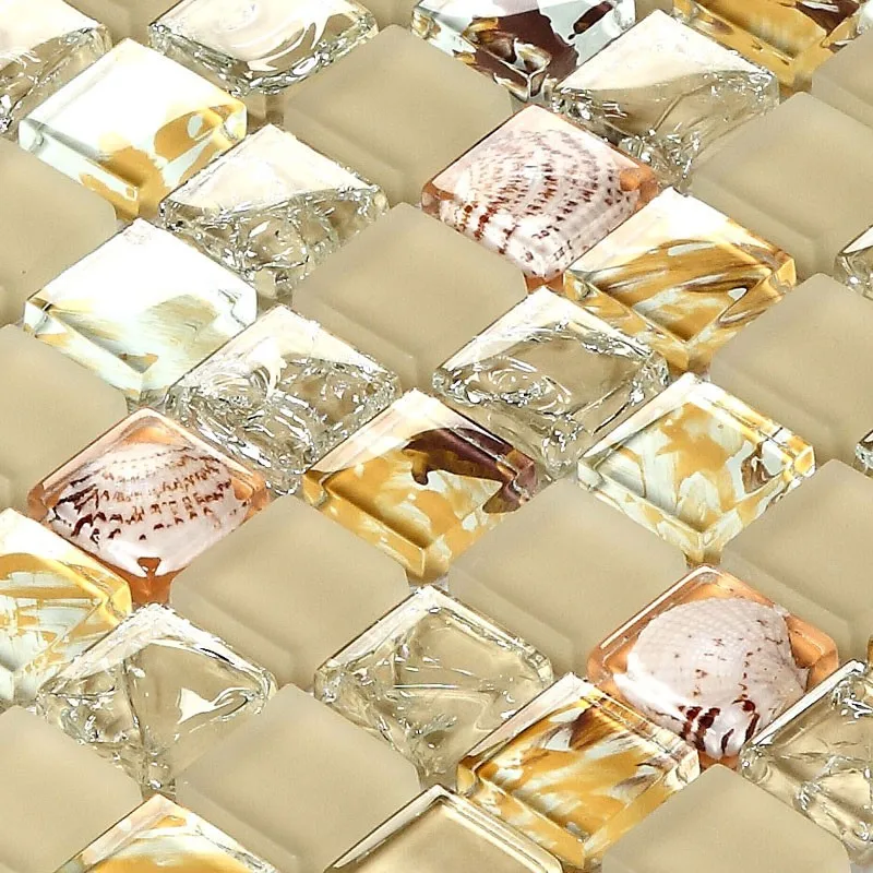 Modern Beige Matt Crystal Glass mixed Resin Shell Mosaic Tile Kitchen Bathroom Shower Wall Tile Home improvement
Modern Beige Matt Crystal Glass mixed Resin Shell Mosaic Tile Kitchen Bathroom Shower Wall Tile Home improvement