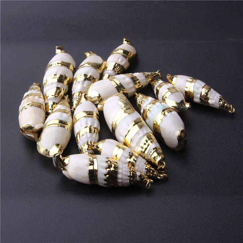 4Pcs 15.2*48.9mm Conch Natural Sea Shells Charm Gold Plated Loose Shell White Sea Shells Crafts DIY Necklace for Jewelry Making
4Pcs 15.2*48.9mm Conch Natural Sea Shells Charm Gold Plated Loose Shell White Sea Shells Crafts DIY Necklace for Jewelry Making