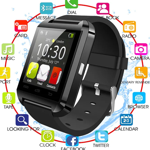Smartwatch Bluetooth Smart Watch U8 WristWatch digital sport watches for IOS Android Samsung phone Wearable Electronic Device X6 
Smartwatch Bluetooth Smart Watch U8 WristWatch digital sport watches for IOS Android Samsung phone Wearable Electronic Device X6