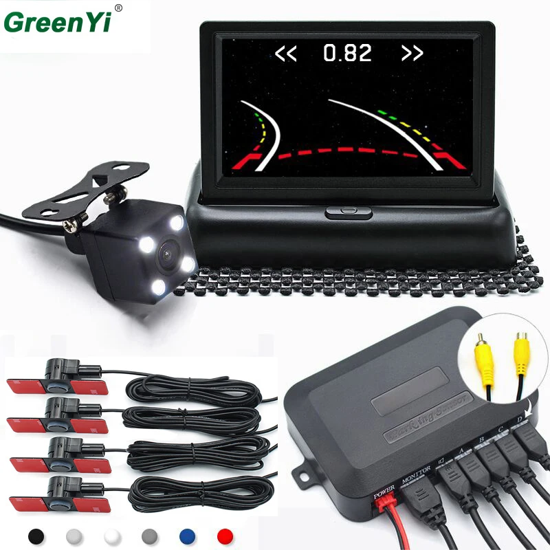 4.3 inch Folding Car in-Dash Monitor Car Video Parking Sensor Reverse Backup Assistance Car Trajectory Rearview Backup Camera
4.3 inch Folding Car in-Dash Monitor Car Video Parking Sensor Reverse Backup Assistance Car Trajectory Rearview Backup Camera