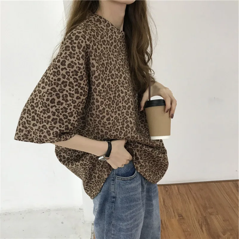 2019 Fashion Loose Style T-shirt Comfortable Beautiful Leopard Pattern Women Tshirt Tee
2019 Fashion Loose Style T-shirt Comfortable Beautiful Leopard Pattern Women Tshirt Tee