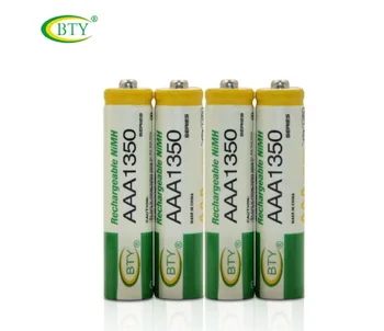 50PCS BTY AAA 1350 1.2V Ni-MH Rechargeable Battery for Protable Games, CD Players, Car toys, Flashlight
50PCS BTY AAA 1350 1.2V Ni-MH Rechargeable Battery for Protable Games, CD Players, Car toys, Flashlight