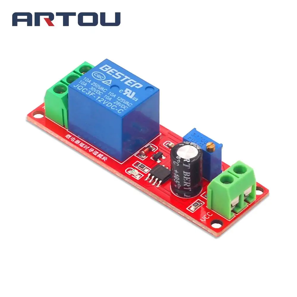 1PCS DC 12V Time Delay Relay Shield Module NE555 Timer Switch Adjustable Module 0 to 10 Second