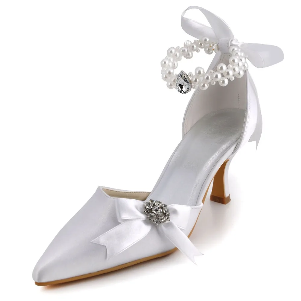 Women's wedding shoes pointed toe ankle strap high heel satin ladies bride bridesmaids prom party dress pumps A0509 Ivory White
Women's wedding shoes pointed toe ankle strap high heel satin ladies bride bridesmaids prom party dress pumps A0509 Ivory White