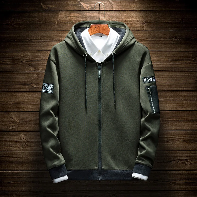 Autumn And Winter Men Hooded Sweatshirts Embroidery Patchwork Men's Sweatshirts Coat Sleeve Pocket Zippers Cardigan
Autumn And Winter Men Hooded Sweatshirts Embroidery Patchwork Men's Sweatshirts Coat Sleeve Pocket Zippers Cardigan