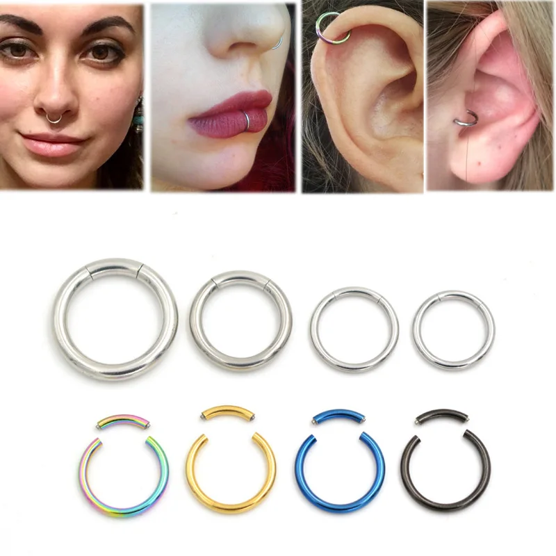 1PC 16G Steel Segment Ring Ear Piercing Nose Rings Captive Ear Nose Hoop Tragus Piercing Clip on Ear Ring Piercing Body Jewelry
1PC 16G Steel Segment Ring Ear Piercing Nose Rings Captive Ear Nose Hoop Tragus Piercing Clip on Ear Ring Piercing Body Jewelry