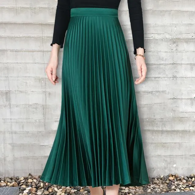 plus size 4XL 2019 autumn Women Skirts New Fashion High Waist Pleated Solid Color Ankle Length Skirt
plus size 4XL 2019 autumn Women Skirts New Fashion High Waist Pleated Solid Color Ankle Length Skirt