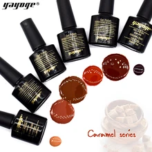 YAYOGE gel nagellak caramel kleur serie nail art losweken gel vernis 10ml 0.3oz manicure diy salon UV gel(China)