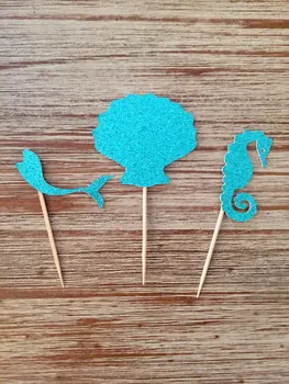 Glitter Mermaid Under the Sea Cupcake Toppers birthday nautical Wedding Bridal Shower Engagement Party food picks
Glitter Mermaid Under the Sea Cupcake Toppers birthday nautical Wedding Bridal Shower Engagement Party food picks