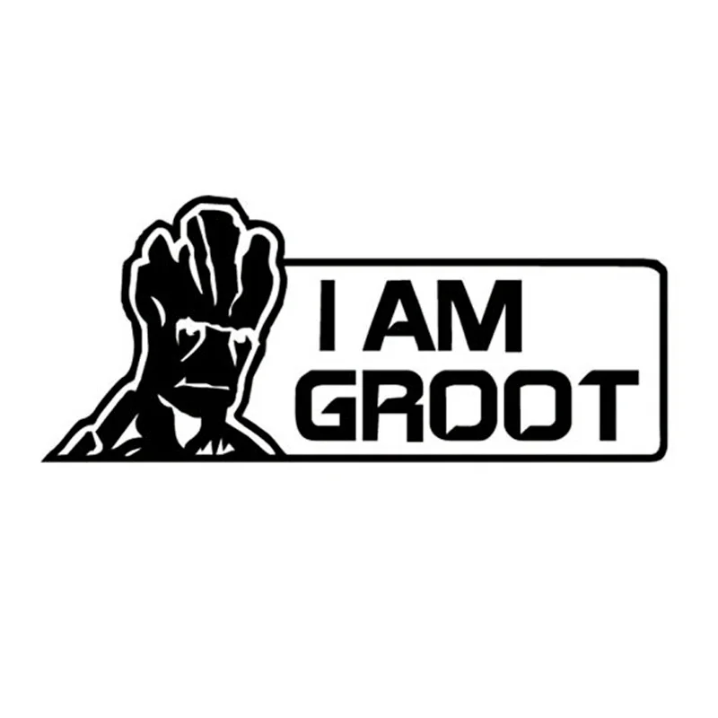 19*8CM I AM GROOT Fun Alien Tree Waterproof Car Stickers Motorcycle Decals Car Styling Accessories Black/Silver C1-0125
19*8CM I AM GROOT Fun Alien Tree Waterproof Car Stickers Motorcycle Decals Car Styling Accessories Black/Silver C1-0125