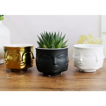 ABLA Artist'S Residence Face Flower Pot Decoration Potted Planting Garden Decoration White Pottery Vase White Ceramic
ABLA Artist'S Residence Face Flower Pot Decoration Potted Planting Garden Decoration White Pottery Vase White Ceramic
