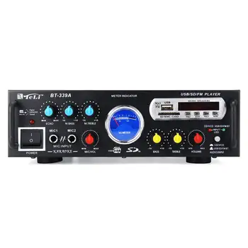 2000W bluetooth Amplifier Stereo Sound Amplifier VU Meter Speakers Subwoofer Car Audio 2CH FM Radio USB Home Theater Amplifiers
2000W bluetooth Amplifier Stereo Sound Amplifier VU Meter Speakers Subwoofer Car Audio 2CH FM Radio USB Home Theater Amplifiers