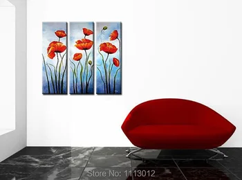 Hot Red Lily Modern Abstract Home Decoration Canvas Flower Oil Painting 3 Panel Classical Art Set Wall Picture For Living Room
Hot Red Lily Modern Abstract Home Decoration Canvas Flower Oil Painting 3 Panel Classical Art Set Wall Picture For Living Room