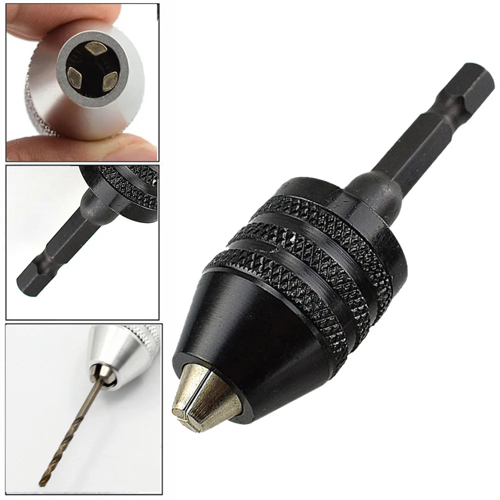 1/4in Keyless Drill Bit Chuck Hex Shank Adapter Converter Quick Change 0.3-6.5mm New Arrivals
1/4in Keyless Drill Bit Chuck Hex Shank Adapter Converter Quick Change 0.3-6.5mm New Arrivals