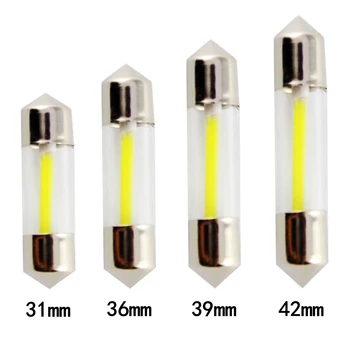 100pcs 31mm 36mm 39mm 42mm C5W Filiform Style COB Filament LED Festoon Car License Glass Light Reading Lamp White 12V 100X
100pcs 31mm 36mm 39mm 42mm C5W Filiform Style COB Filament LED Festoon Car License Glass Light Reading Lamp White 12V 100X