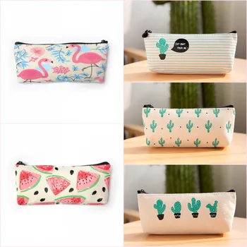 Canvas Pencil Case Cactus Flamingos Storage Bags at Office School Kawaii Stationery Pen Organizer Box with Zipper Kid Gift
Canvas Pencil Case Cactus Flamingos Storage Bags at Office School Kawaii Stationery Pen Organizer Box with Zipper Kid Gift