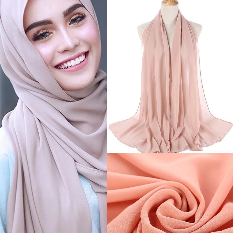 New Arrival 175*70 cm Women Muslim Hijabs Smooth Solid Color Long Classic Female Headband Hot Sales Chiffon Head-kerchief
New Arrival 175*70 cm Women Muslim Hijabs Smooth Solid Color Long Classic Female Headband Hot Sales Chiffon Head-kerchief
