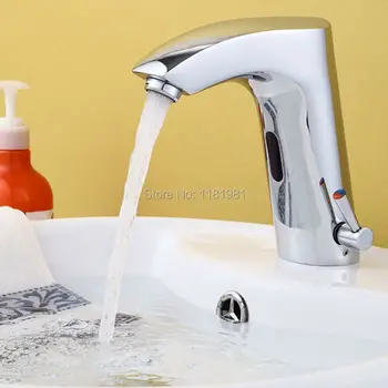 Contemporary Chrome Basin Faucets Deck Mounted Tap Mixer Sensor Bathroom Sink Faucet XR8865
Contemporary Chrome Basin Faucets Deck Mounted Tap Mixer Sensor Bathroom Sink Faucet XR8865