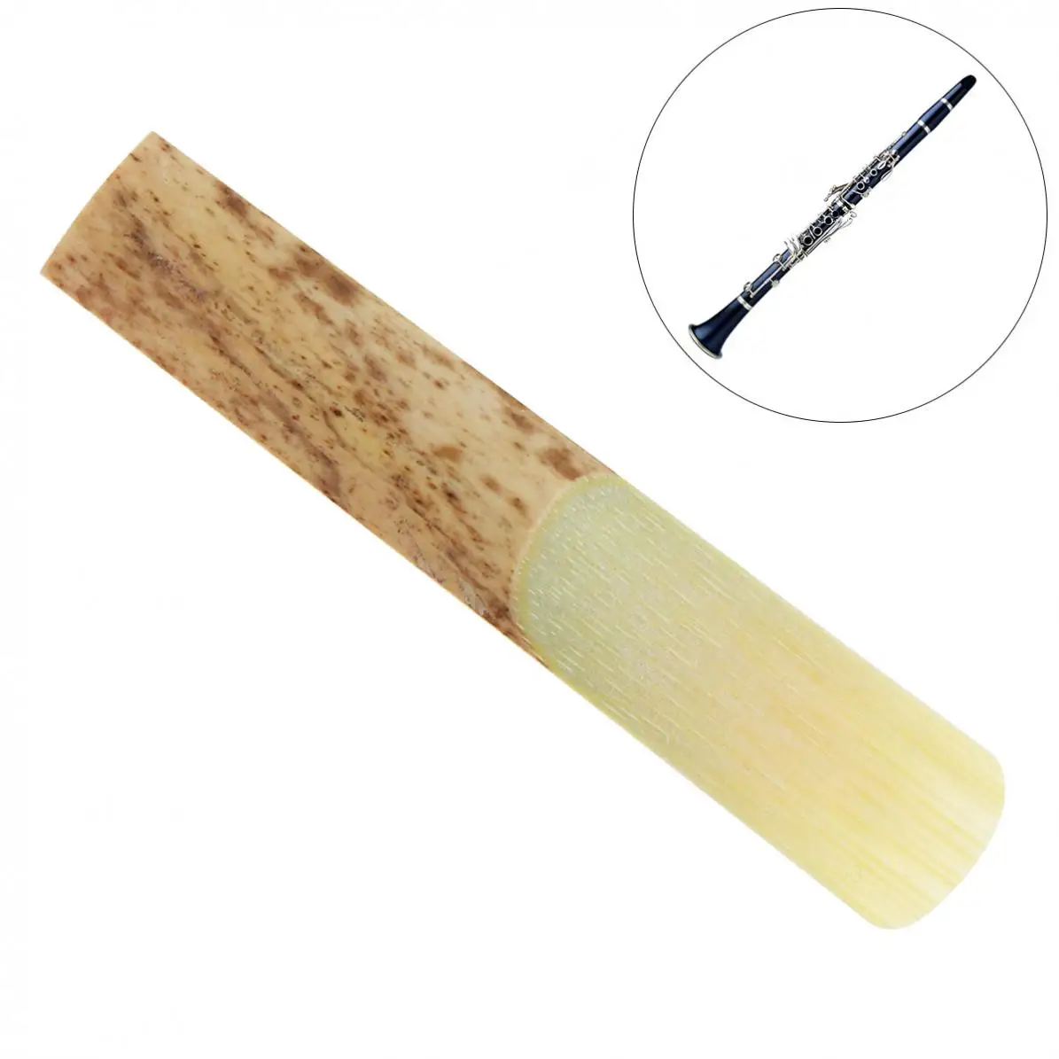 

10pcs! Professional Bamboo bB Clarinet Reeds Strength 2.5 for Clarinet Mouthpiece Parts Traditional Bamboo Reed