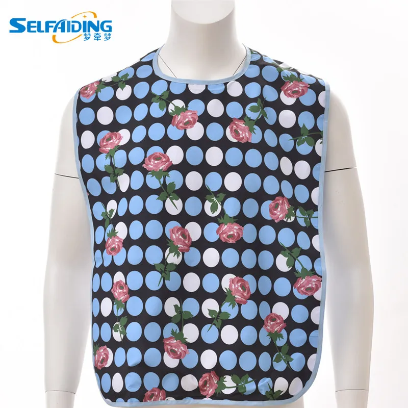 Adult Bib / Clothing Protector for Adults with Waterproof Vinyl Backing & Optional Crumb Catcher 45*75 cm
Adult Bib / Clothing Protector for Adults with Waterproof Vinyl Backing & Optional Crumb Catcher 45*75 cm