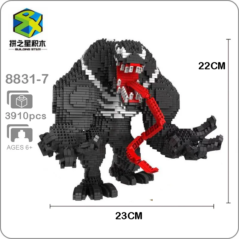 Building Star Marvel Avengers Black Venom Spider Man Hero DIY 3D Model Diamond Mini Building Nano Blocks Toy for Children no Box
Building Star Marvel Avengers Black Venom Spider Man Hero DIY 3D Model Diamond Mini Building Nano Blocks Toy for Children no Box