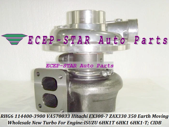 RHG6 CIDB 114400-3900 VA570033 1144003900 114400-3980 Turbo For HITACHI EX300-7 ZAX330 Earth Moving For ISUZU 6HK1T 6HK1 6HK1-T (1)