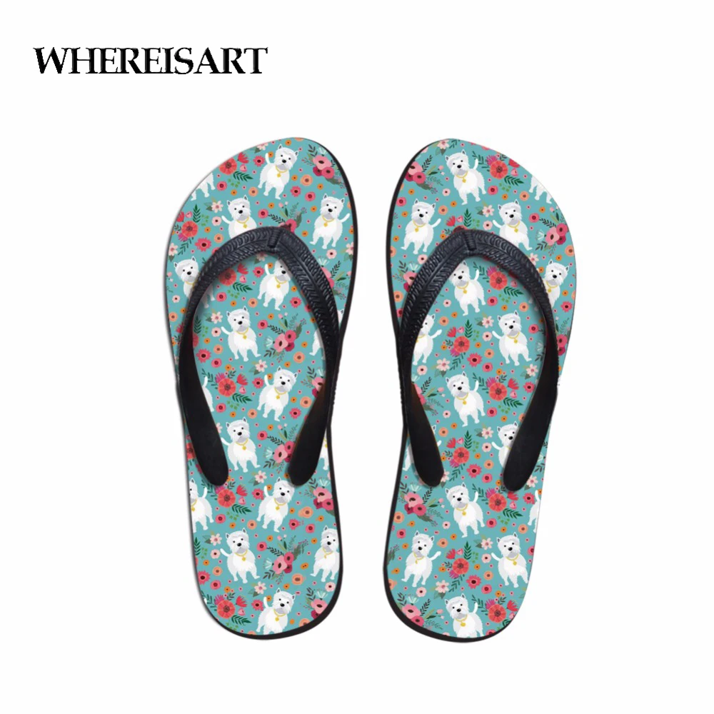WHEREISART Women Home Slippers Flowers Dog Flip Flops Female Beach Shoes Flip-flops Flat with Ladies house Slippers Custom
WHEREISART Women Home Slippers Flowers Dog Flip Flops Female Beach Shoes Flip-flops Flat with Ladies house Slippers Custom
