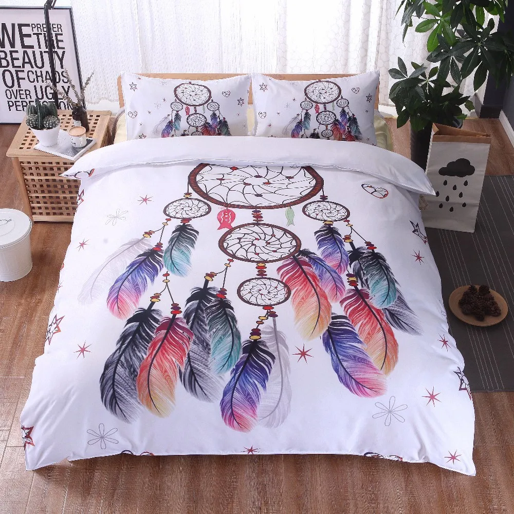 Boho Dreamcatcher Feathers Bedding Set Bohemian Nice Dream Catcher Pattern Duvet Cover Set and Pillowcase 2/3 pieces Queen King
Boho Dreamcatcher Feathers Bedding Set Bohemian Nice Dream Catcher Pattern Duvet Cover Set and Pillowcase 2/3 pieces Queen King