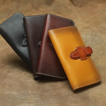 Men's Wallet Really Simple Draw Long Wallet Cowhide Handmade Vegetable Tanned Leather Handbag
Men's Wallet Really Simple Draw Long Wallet Cowhide Handmade Vegetable Tanned Leather Handbag