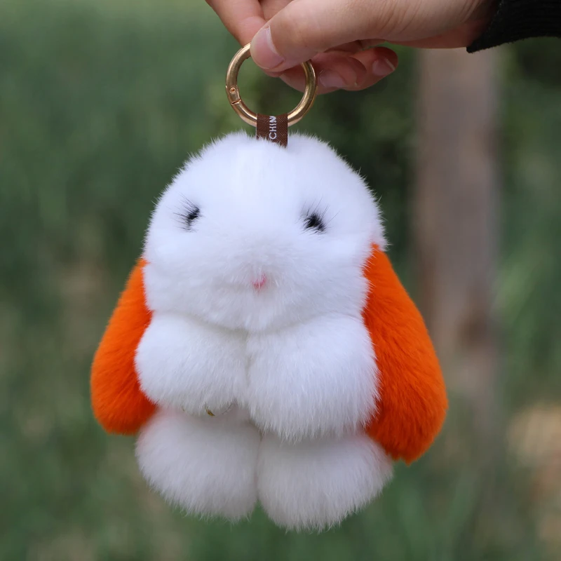 13 cm Mini Rabbit Leather Pompon Key Chain Charm Handbag Car Pendant Key Cover Women Trinket Key Chain
13 cm Mini Rabbit Leather Pompon Key Chain Charm Handbag Car Pendant Key Cover Women Trinket Key Chain