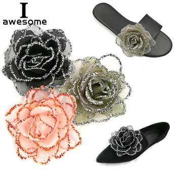 Ribbon Mesh Flower Bridal Wedding Party Shoes Accessories For High Heels Shoes Boots Flats DIY Rhinestone Shoe's Decorations
Ribbon Mesh Flower Bridal Wedding Party Shoes Accessories For High Heels Shoes Boots Flats DIY Rhinestone Shoe's Decorations
