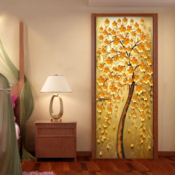 2 Pieces/Set Creative DIY 3D Wall Door Stickers Modern Creative Golden Tree Door Decoration PVC Waterproof Living Room 3D Decal
2 Pieces/Set Creative DIY 3D Wall Door Stickers Modern Creative Golden Tree Door Decoration PVC Waterproof Living Room 3D Decal