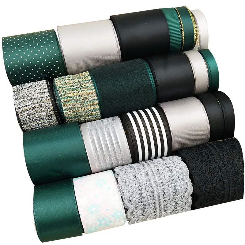 AOY RibbonS Mix 22 Styles Atrovirens Black Printed Grosgrain Satin Ribbon Set Webbing Decoration Tapes DIY Hairbow Accessories
AOY RibbonS Mix 22 Styles Atrovirens Black Printed Grosgrain Satin Ribbon Set Webbing Decoration Tapes DIY Hairbow Accessories