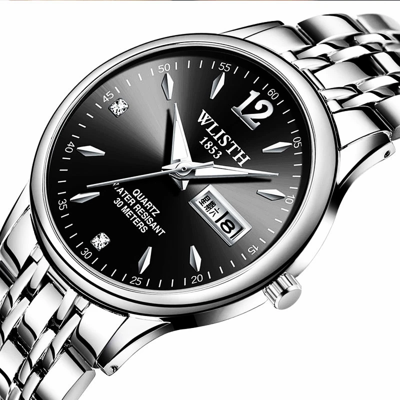 Fashion Men's Watch Couple Models Calendar (English or Chinese Date) Clock Man 42mm Women 25mm Waterproof Genuine Wristwatches
Fashion Men's Watch Couple Models Calendar (English or Chinese Date) Clock Man 42mm Women 25mm Waterproof Genuine Wristwatches