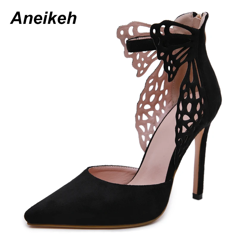 Aneikeh 2019 Sexy Flock Summer Women Sandals Zip Thin High Heel Pointed Toe Fashion Cover Heel Solid Black Apricot Red Size35-40
Aneikeh 2019 Sexy Flock Summer Women Sandals Zip Thin High Heel Pointed Toe Fashion Cover Heel Solid Black Apricot Red Size35-40