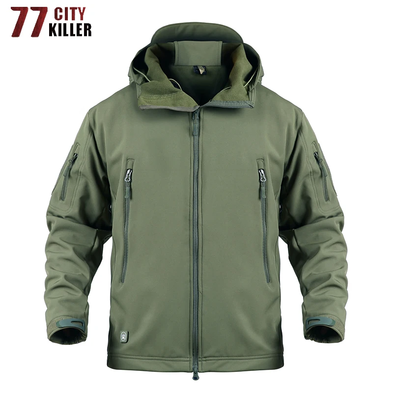 77City Killer Camouflage Army Jacket Men Soft Shell Fleece Lining Military Windproof Tactical Mens Jackets Waterproof Hunt Coats
77City Killer Camouflage Army Jacket Men Soft Shell Fleece Lining Military Windproof Tactical Mens Jackets Waterproof Hunt Coats