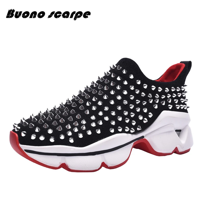 Buonoscarpe New Brand Genuine Leather Metal Rivets Studded Summer Flats Round Toe Slip On Breathable Casuals Shoes Women
Buonoscarpe New Brand Genuine Leather Metal Rivets Studded Summer Flats Round Toe Slip On Breathable Casuals Shoes Women