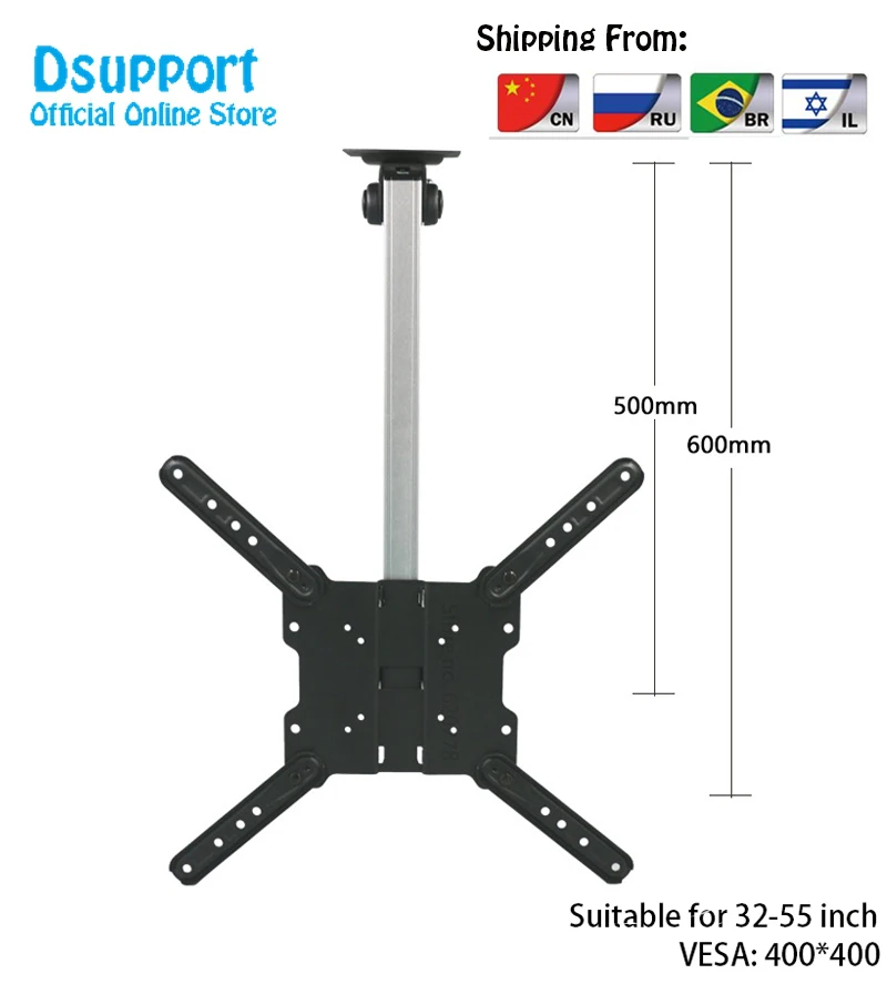 Foldable Car Ceiling 17-55 inch Screen LED LCD Monitor Holder TV Mount Hanger Wall Mount Rack Cabinet Mount TV Holder
Foldable Car Ceiling 17-55 inch Screen LED LCD Monitor Holder TV Mount Hanger Wall Mount Rack Cabinet Mount TV Holder