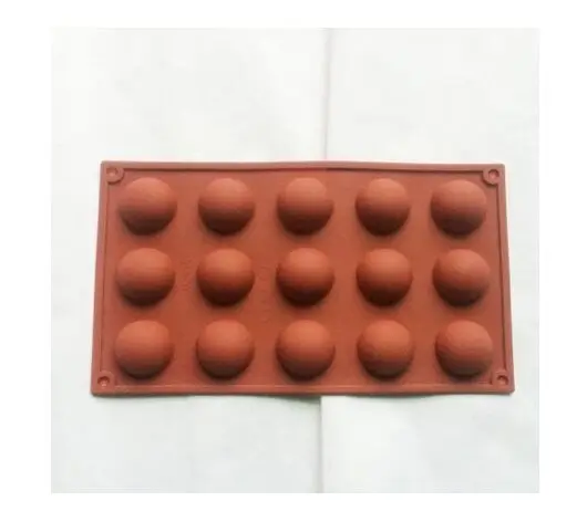 15 cavity 3D Semi Sphere Half Round Silicone Bakeware Candy Mold Cookie Chocolate teacake Fondant tray 29.8*17.4*1.9CM
15 cavity 3D Semi Sphere Half Round Silicone Bakeware Candy Mold Cookie Chocolate teacake Fondant tray 29.8*17.4*1.9CM