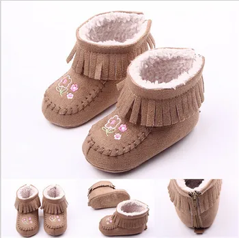 2015 Fashion Autumn Winter Baby Shoes Soft Sole Antiskid Toddler Warm Boots Infants Lovely Flower First Walkers Fit 0-12 Months 
2015 Fashion Autumn Winter Baby Shoes Soft Sole Antiskid Toddler Warm Boots Infants Lovely Flower First Walkers Fit 0-12 Months