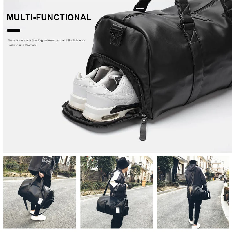 Women Men Leather Travel Bag Waterproof PU Leather Sport Gym Bags For Girls Boy Student Duffle Bags Hand Shoulder Traveling Bag
Women Men Leather Travel Bag Waterproof PU Leather Sport Gym Bags For Girls Boy Student Duffle Bags Hand Shoulder Traveling Bag