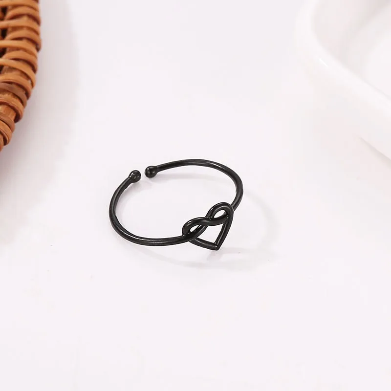 Hot 2019 women simple heart knot ring open adjustable rings jewelry for ladies teen girl
Hot 2019 women simple heart knot ring open adjustable rings jewelry for ladies teen girl