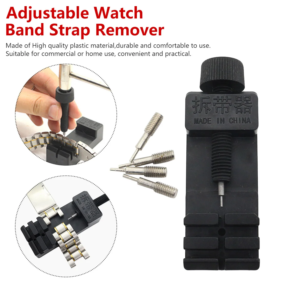 Watch Band Link Adjust Slit Strap Bracelet Chain Pin Remover Adjuster Repair Tool Kit For Men/Women Watch
Watch Band Link Adjust Slit Strap Bracelet Chain Pin Remover Adjuster Repair Tool Kit For Men/Women Watch