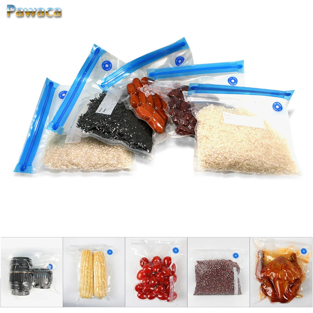 5pcs/lot Reusable PE Vacuum Bags Stickers Fresh-keeping Vacuum Sealer Food Savers Packages Travel Sealing Bags Kitchen Organizer
5pcs/lot Reusable PE Vacuum Bags Stickers Fresh-keeping Vacuum Sealer Food Savers Packages Travel Sealing Bags Kitchen Organizer