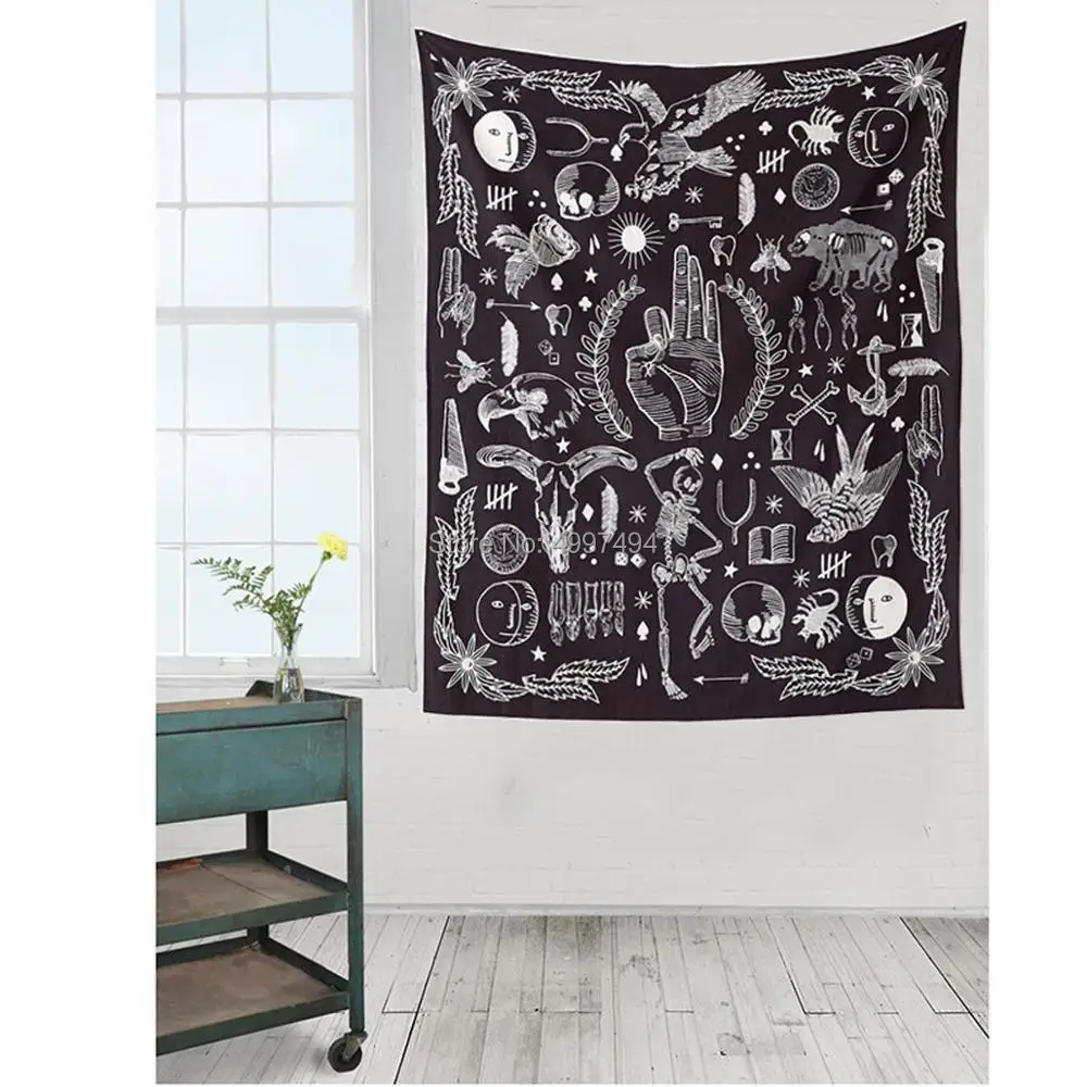 Loartee Ouija House Magic Astrology Tapestry Psychedelic Animal Illustration Witchcraft Wall Decor Bedspread Home Living Rug
Loartee Ouija House Magic Astrology Tapestry Psychedelic Animal Illustration Witchcraft Wall Decor Bedspread Home Living Rug