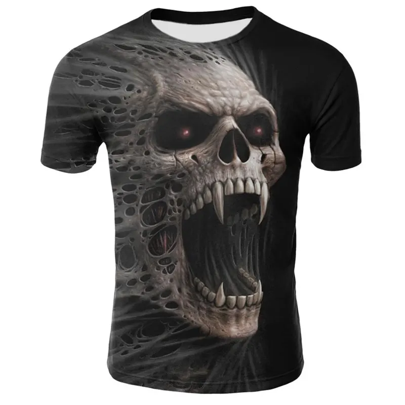 Black T shirt Skull short sleeve T shirt Skull Clothing Skeleton Tees Punk Tops Tshirt 3d T-shirt Men Rock Sexy Slim New
Black T shirt Skull short sleeve T shirt Skull Clothing Skeleton Tees Punk Tops Tshirt 3d T-shirt Men Rock Sexy Slim New