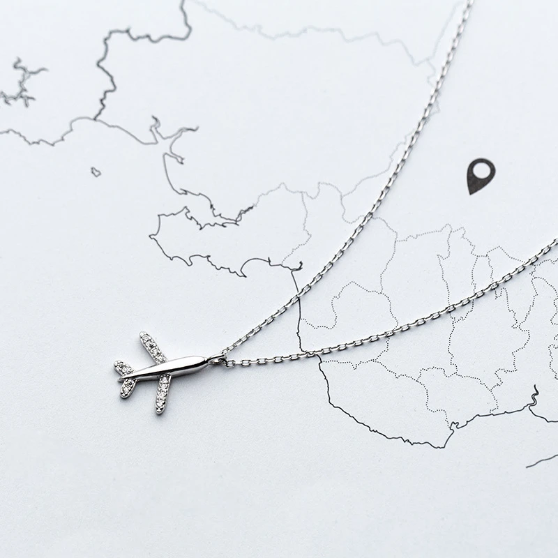Airplane Pendants Necklace 100% 925 Silver Kolye Charm Minimalism Vintage Boho Bijoux Femme Collier Necklace Women Joyas Jewelry
Airplane Pendants Necklace 100% 925 Silver Kolye Charm Minimalism Vintage Boho Bijoux Femme Collier Necklace Women Joyas Jewelry